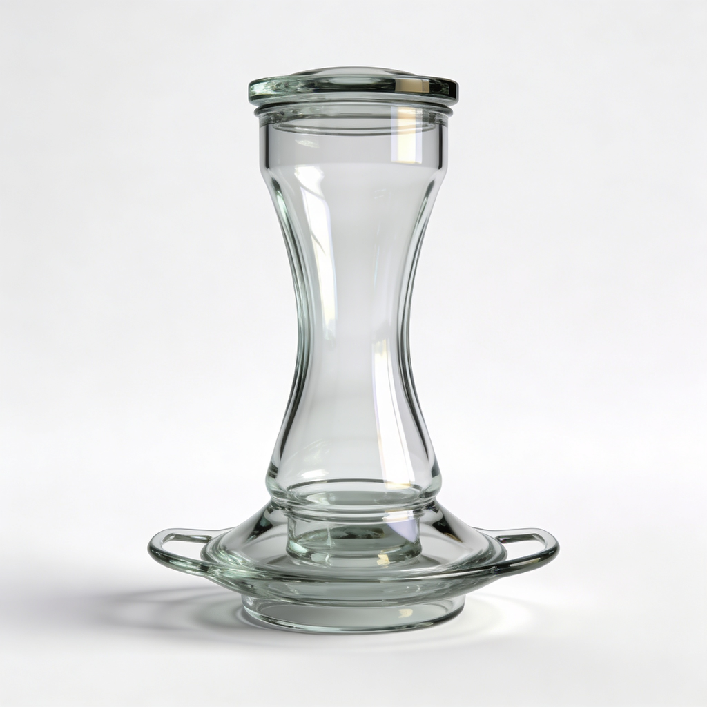 FrancenePet Favored Pinch-Waist Glass Hummingbird Feeder with Built-in Ant Moat and Bee Guards - 16 oz Capacity - 204CP-4