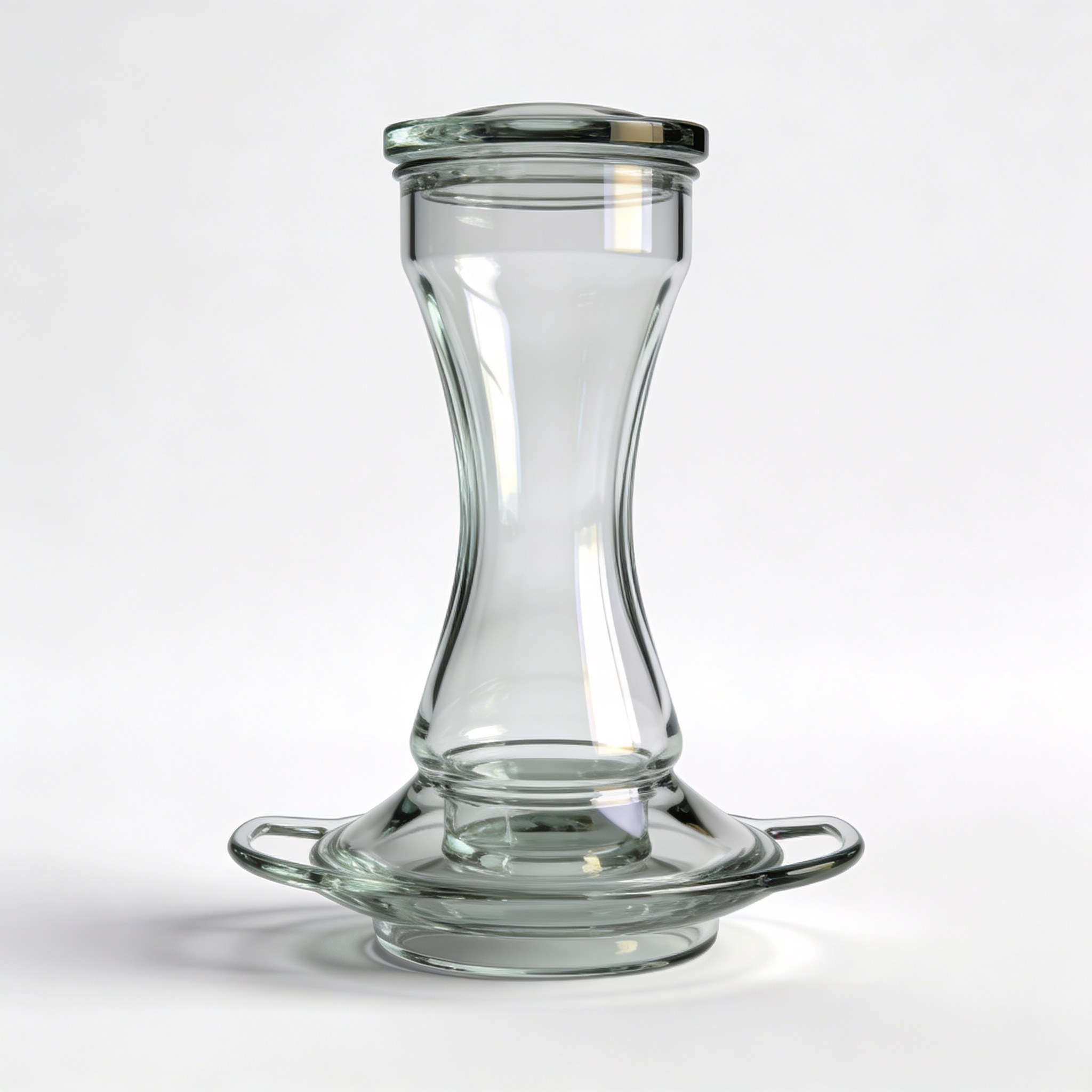 FrancenePet Favored Pinch-Waist Glass Hummingbird Feeder with Built-in Ant Moat and Bee Guards - 16 oz Capacity - 204CP-4