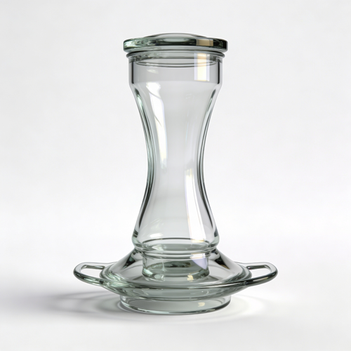 FrancenePet Favored Pinch-Waist Glass Hummingbird Feeder with Built-in Ant Moat and Bee Guards - 16 oz Capacity - 204CP-4